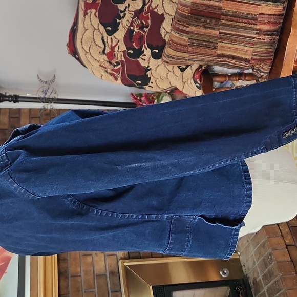 Lauren Jeans Co. Ralph Lauren double breasted denim jean jacket size XL cotton - Picture 7 of 11